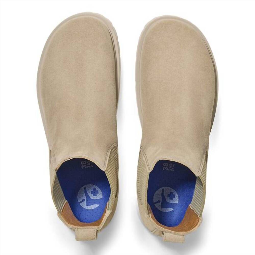 NEW BIRKENSTOCK women's highwood slip on boot - regular in taupe - Picture 4 of 6